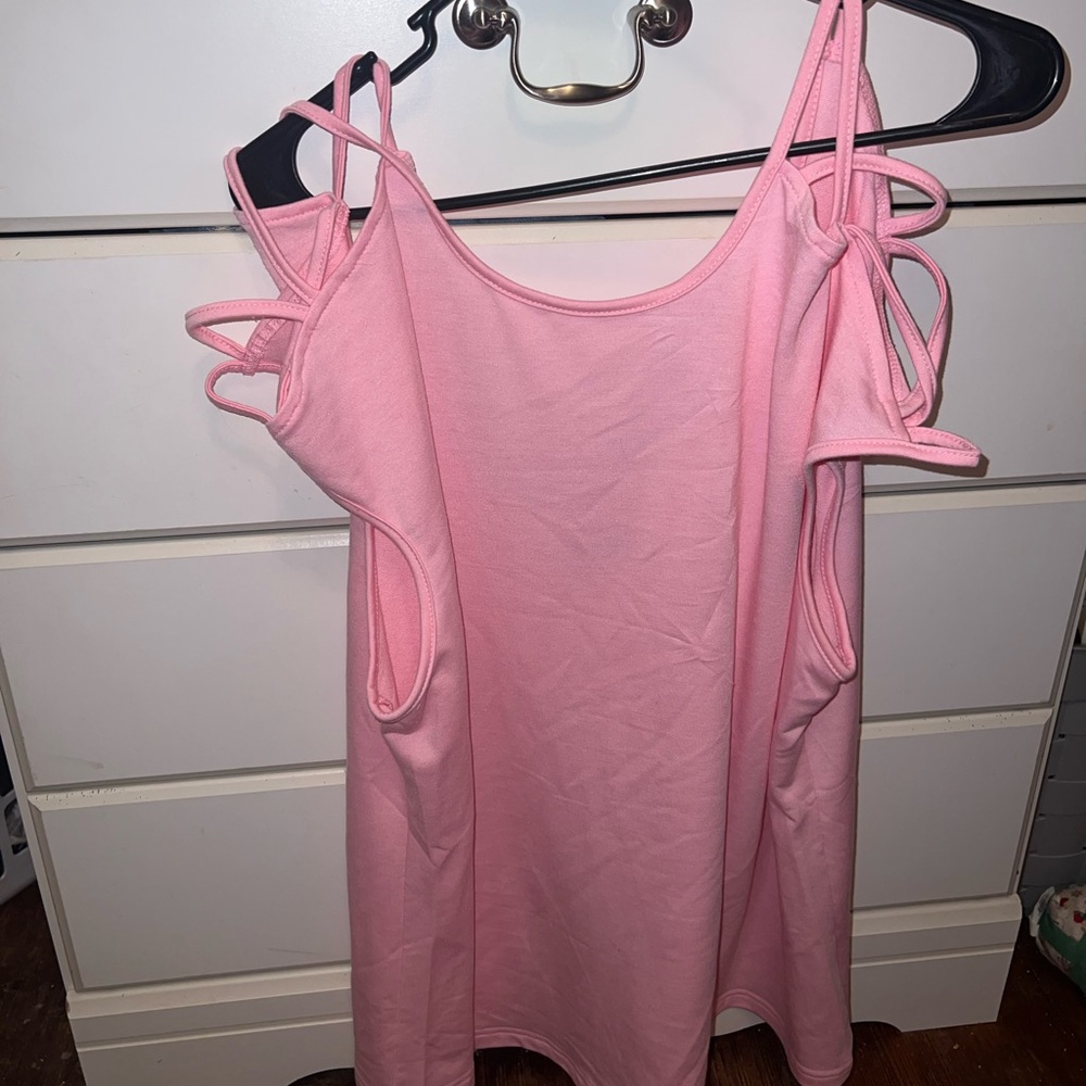 Pink shein blouse